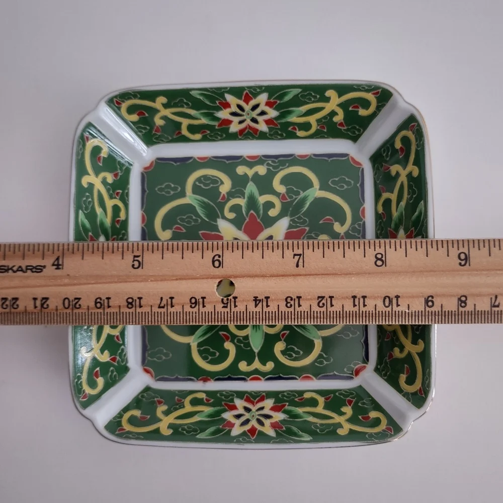 ‼️SOLD‼️ KASHMIR Takahashi Porcelain Hand decorated Trinket Dish Bowl VTG 1981 - Picture 7 of 8